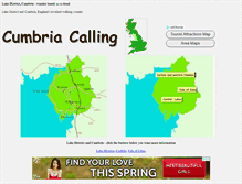 Tablet Screenshot of cumbria-calling.com